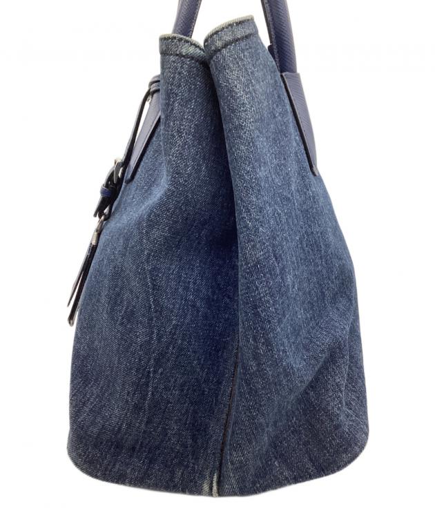中古・古着通販】PRADA (プラダ) トートバッグ ネイビー｜ブランド
