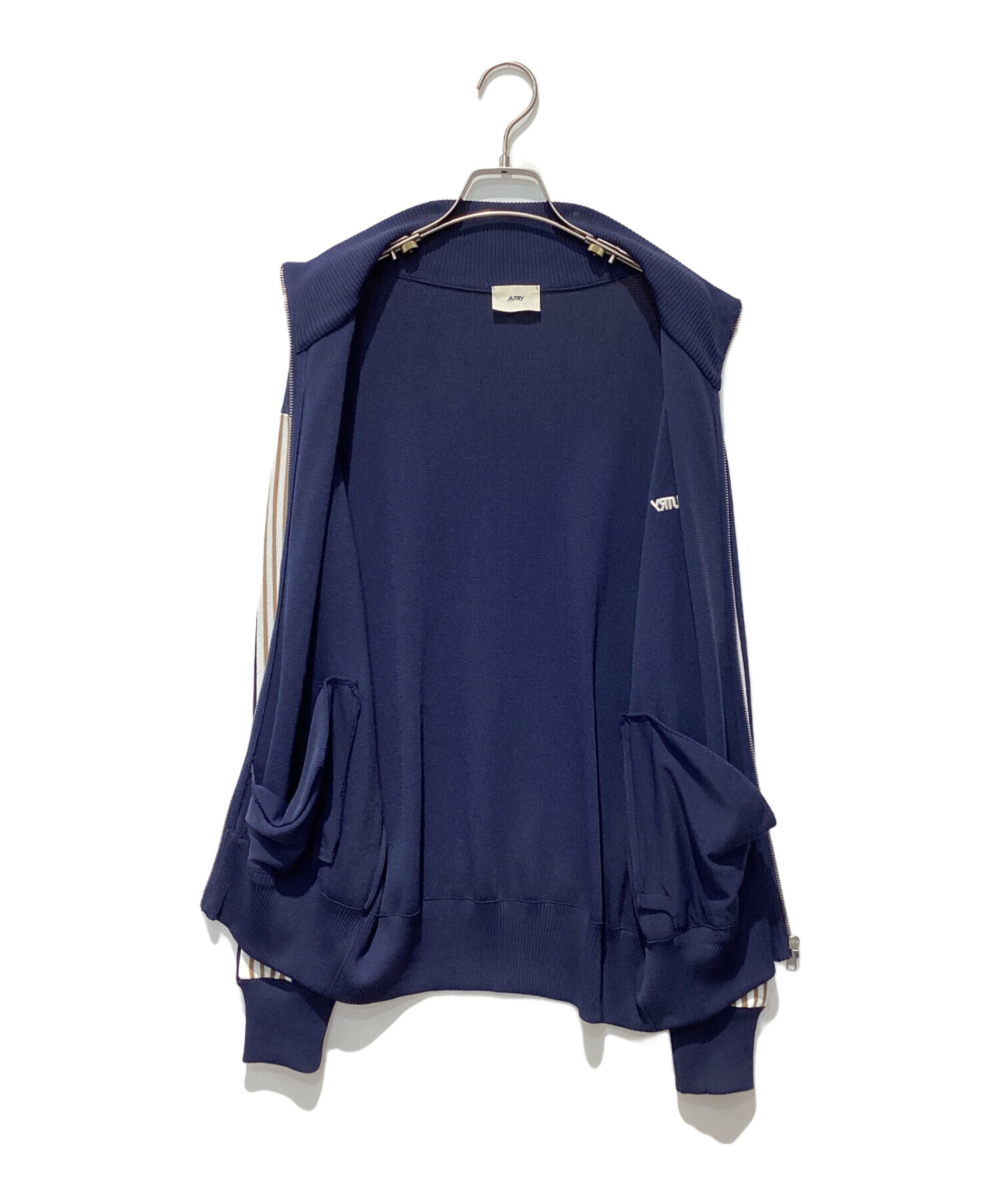 中古・古着通販】AUTRY (オートリー) Navy blue knit cardigan/ニット 