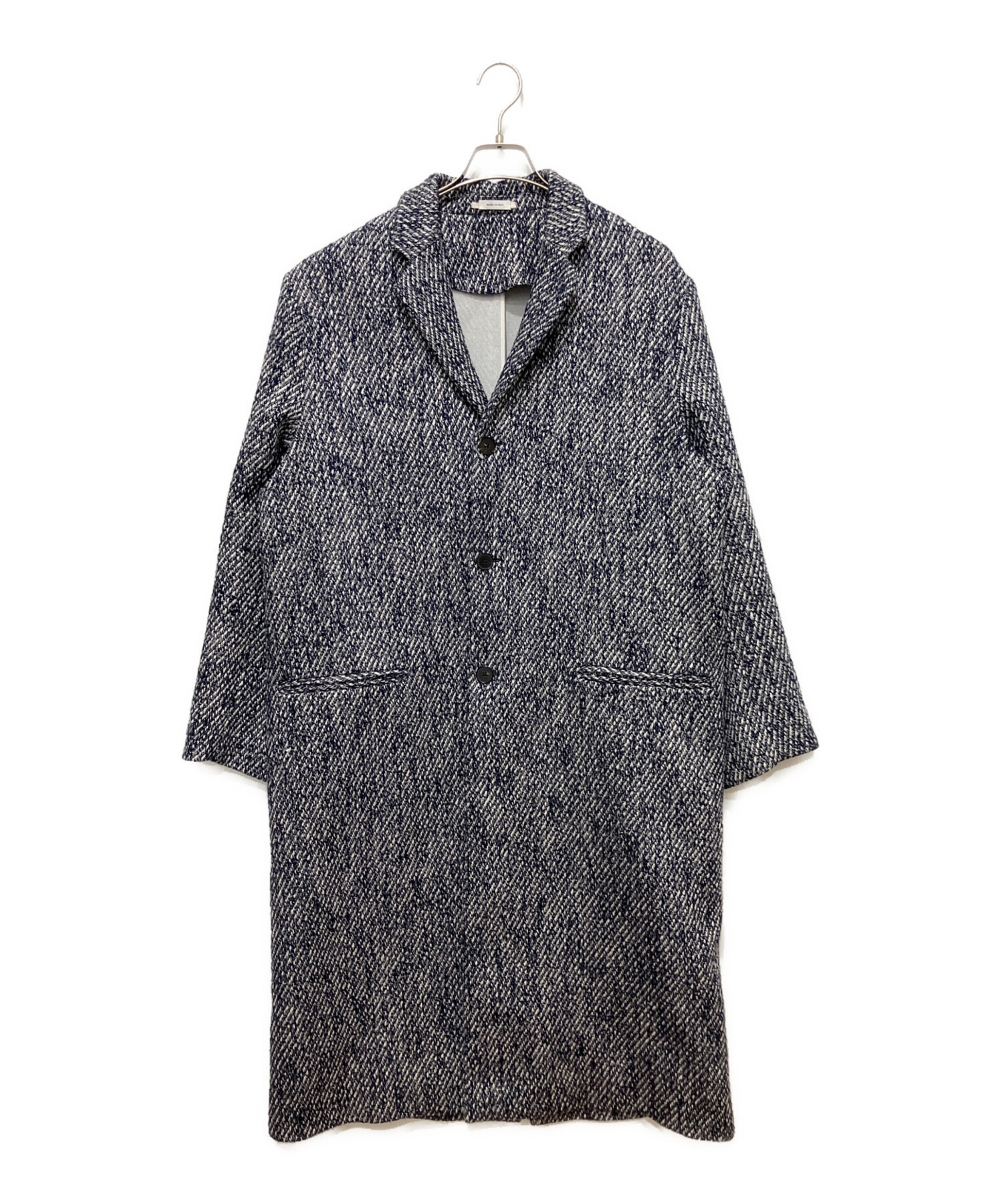 【名作】JIL SANDER 18AW ツイードコート 44 ルーク期 中古・古着通販】JIL SANDER (ジルサンダー) ツイードロングコート