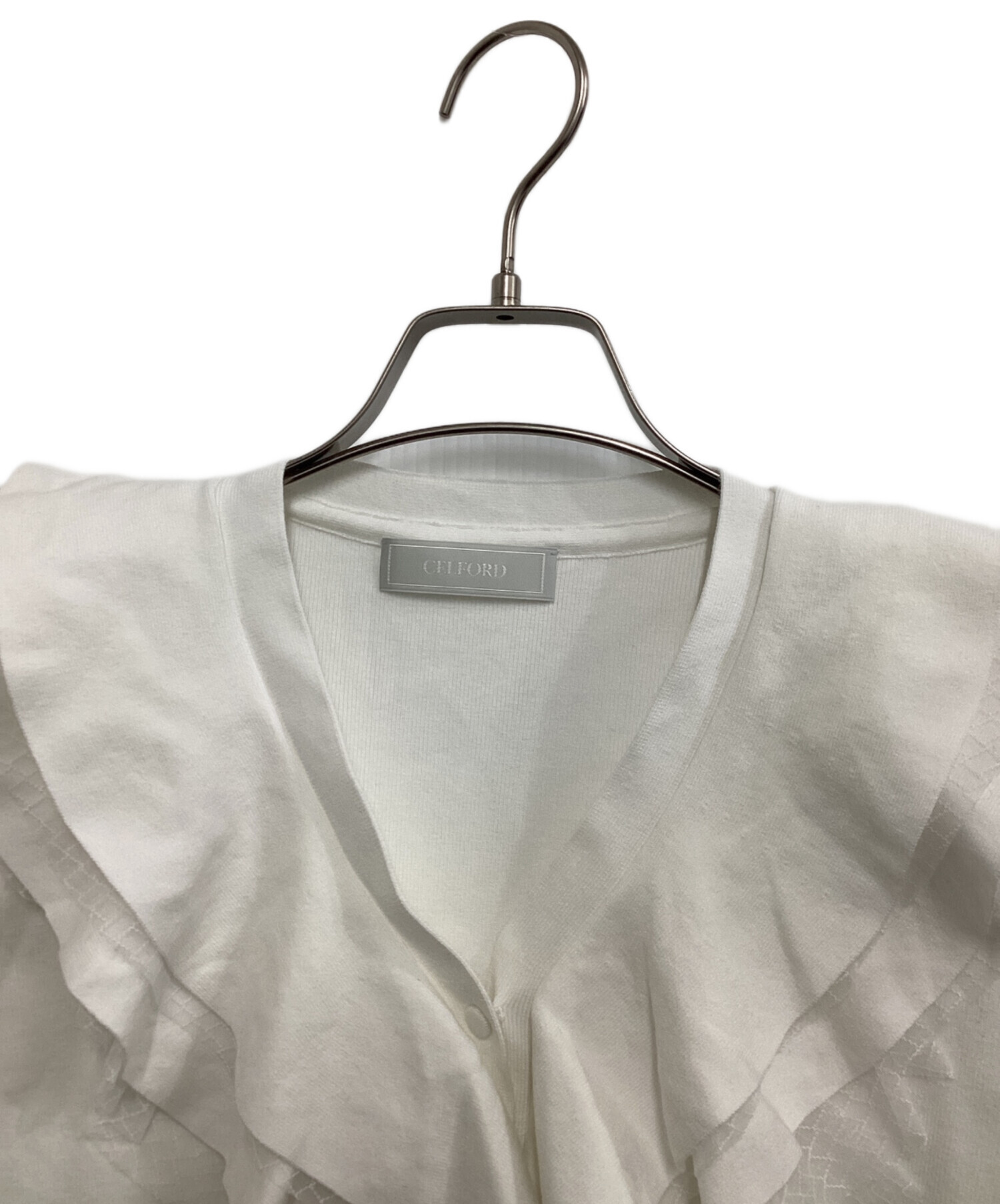 中古・古着通販】CELFORD (セルフォード) フリルニットカーディガン