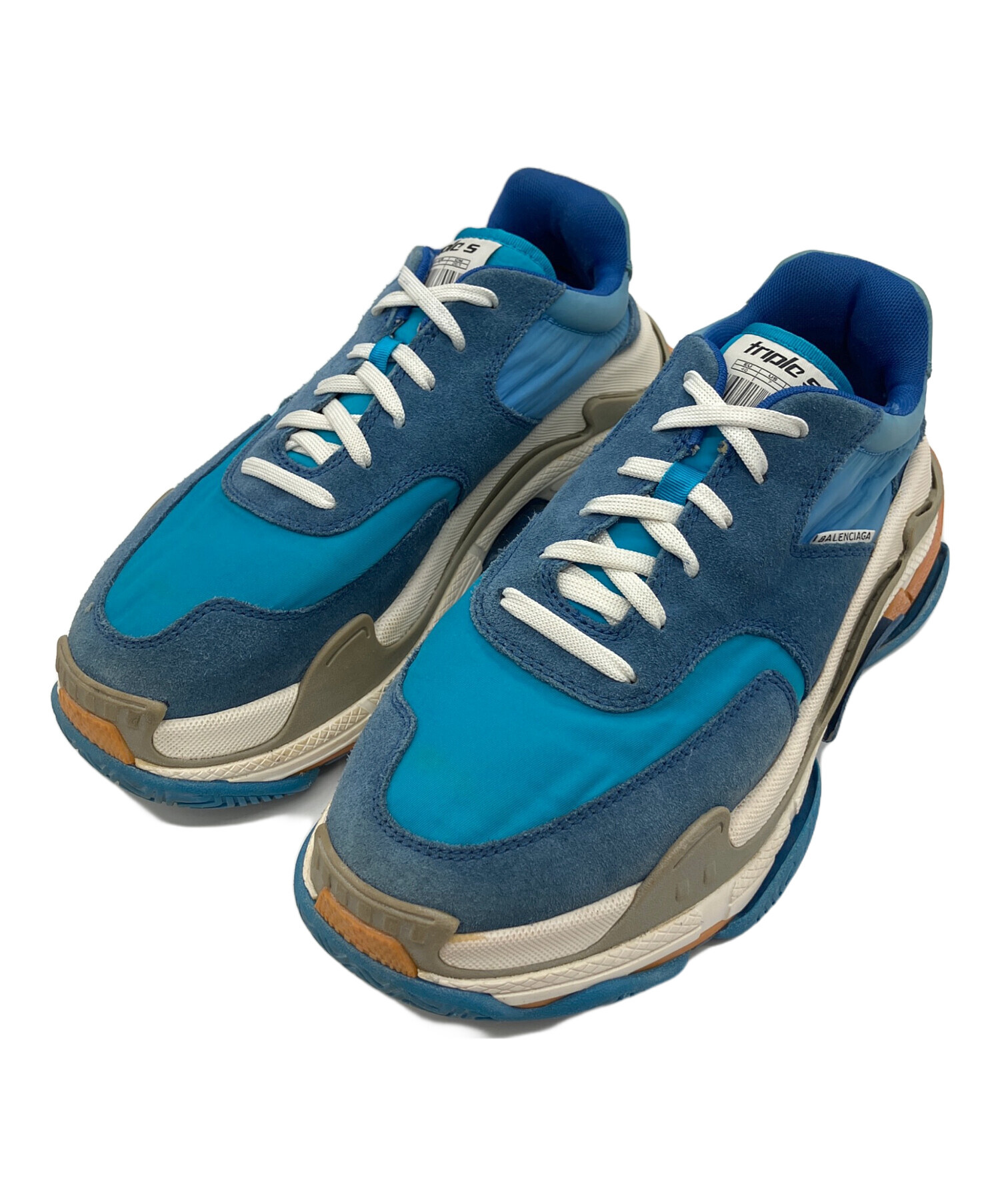 中古・古着通販】BALENCIAGA (バレンシアガ) triple S ブルー サイズ 