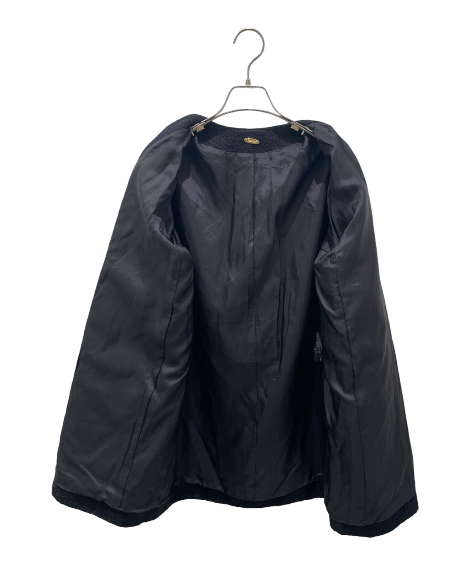 名品 ミューズ ドゥ ドゥーズィエムクラス ウール タキシード ジャケット 38 新品】 MUSE de Deuxieme Classe / ミューズドゥーズィーエムクラス