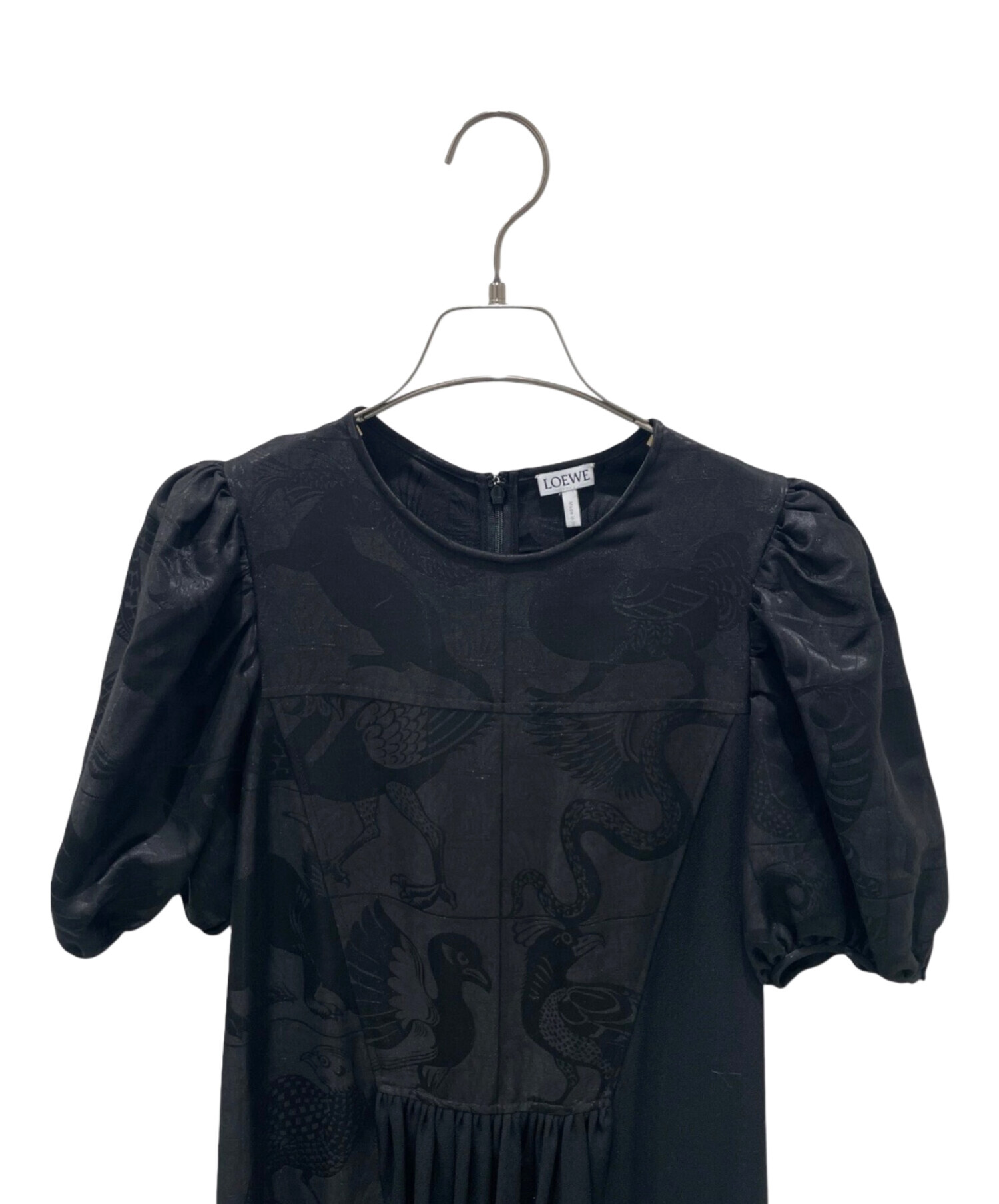 中古・古着通販】LOEWE (ロエベ) Weave Balloon Dress ブラック サイズ