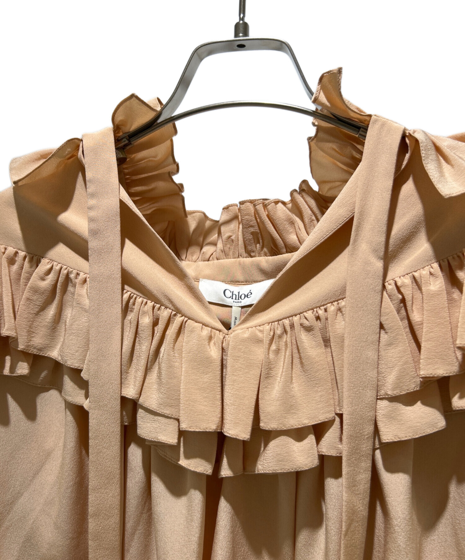 中古・古着通販】Chloe (クロエ) オーバーサイズ ラッフル トップ