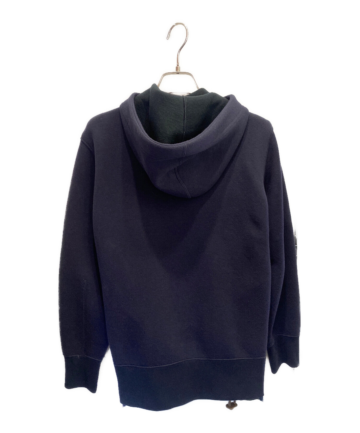正規品2020サカイsacai変形ドッキングジップパーカー2ネイビーフード 中古・古着通販】sacai (サカイ) ジップパーカー ネイビー サイズ:2