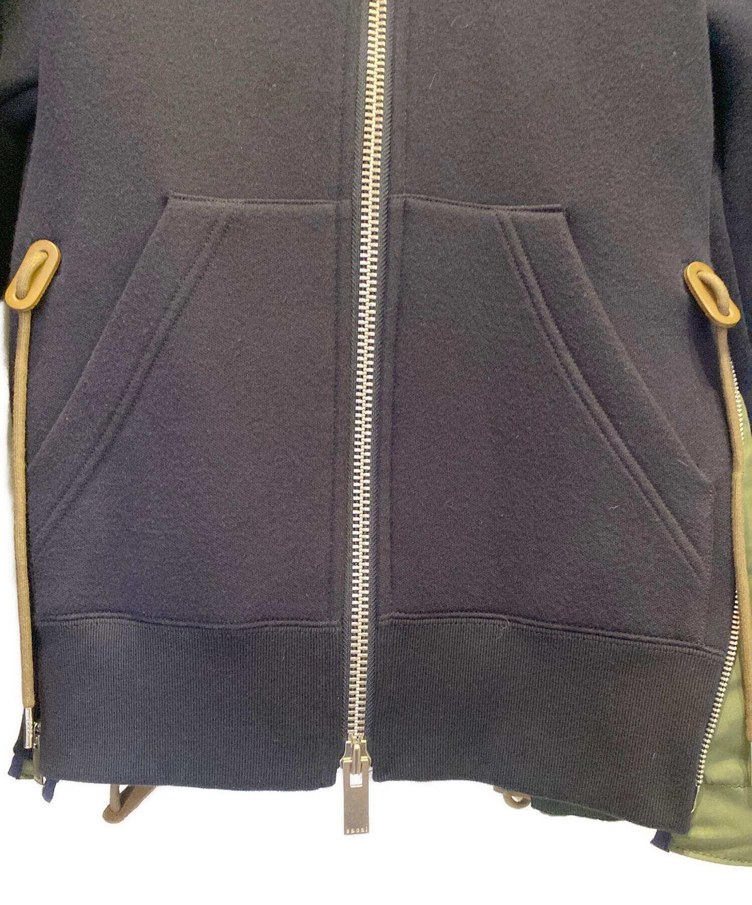 中古・古着通販】sacai (サカイ) ジップパーカー ネイビー サイズ:2