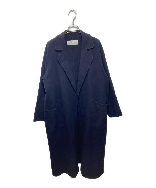 中古・古着通販】SOEJU (ソージュ) ウールリバーローブコート ネイビー
