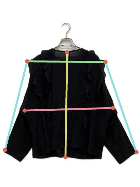 中古・古着通販】ADORE (アドーア) タンブラーローンブラウス ブラック