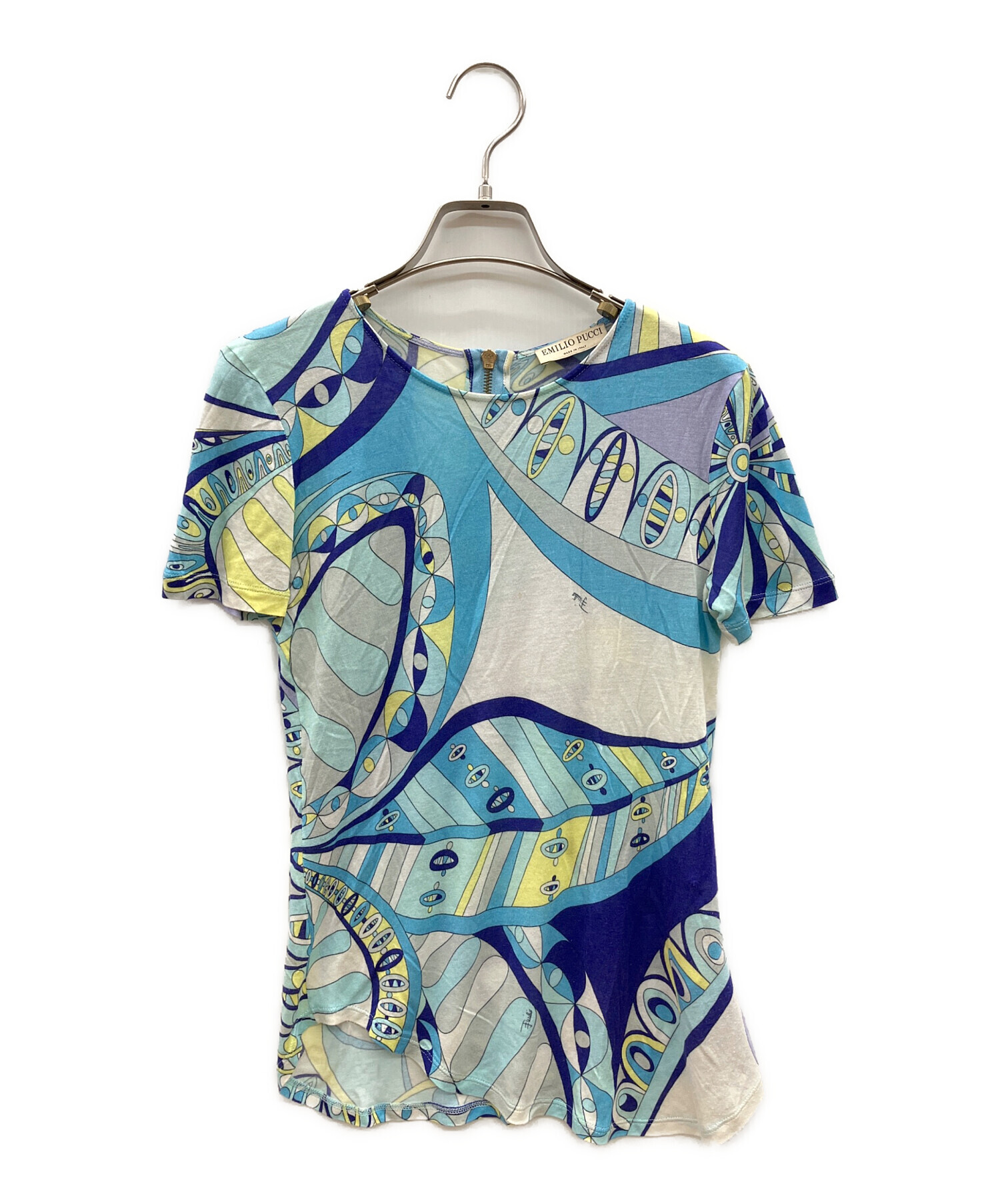 エミリオプッチ【EMILIO PUCCI】Tシャツ　トップス　カットソー　美品 中古・古着通販】Emilio Pucci (エミリオ プッチ) シルク混カットソー