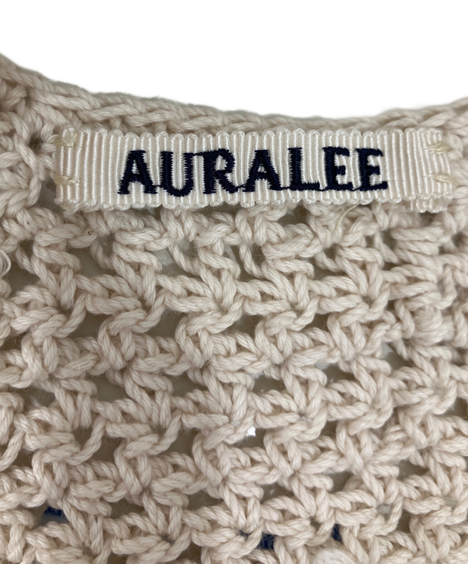 中古・古着通販】AURALEE (オーラリー) AURALEE HAND CROCHET KNIT TEE