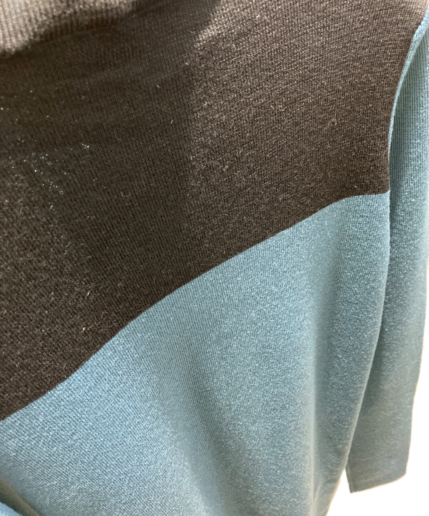 中古・古着通販】PRADA (プラダ) バイカラータートルネックニット