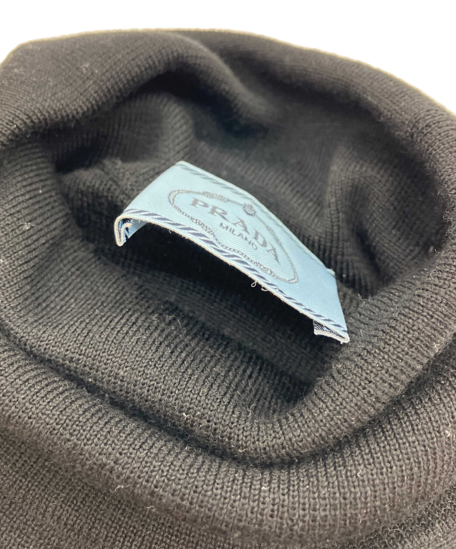 中古・古着通販】PRADA (プラダ) バイカラータートルネックニット