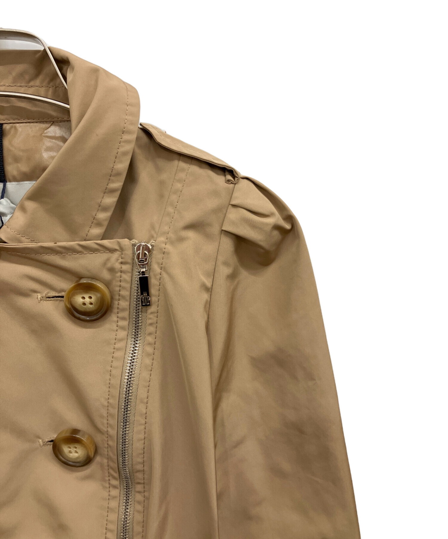 中古・古着通販】MONCLER (モンクレール) コート ベージュ｜ブランド
