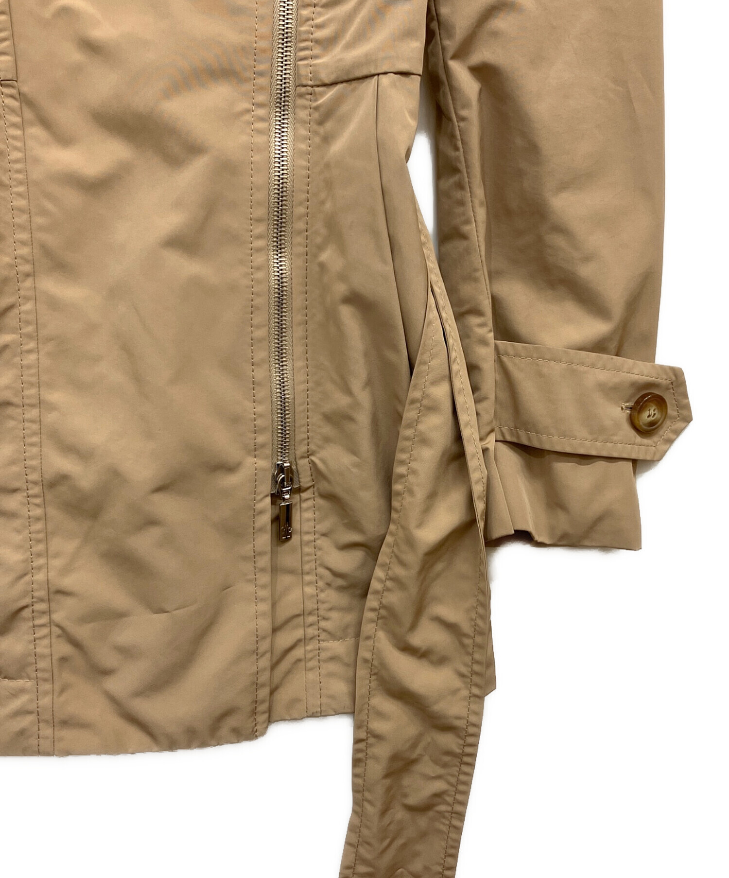 未使用モンクレールMONCLER ベージュ ロングジャケット コート 1 中古・古着通販】MONCLER (モンクレール) コート ベージュ｜ブランド