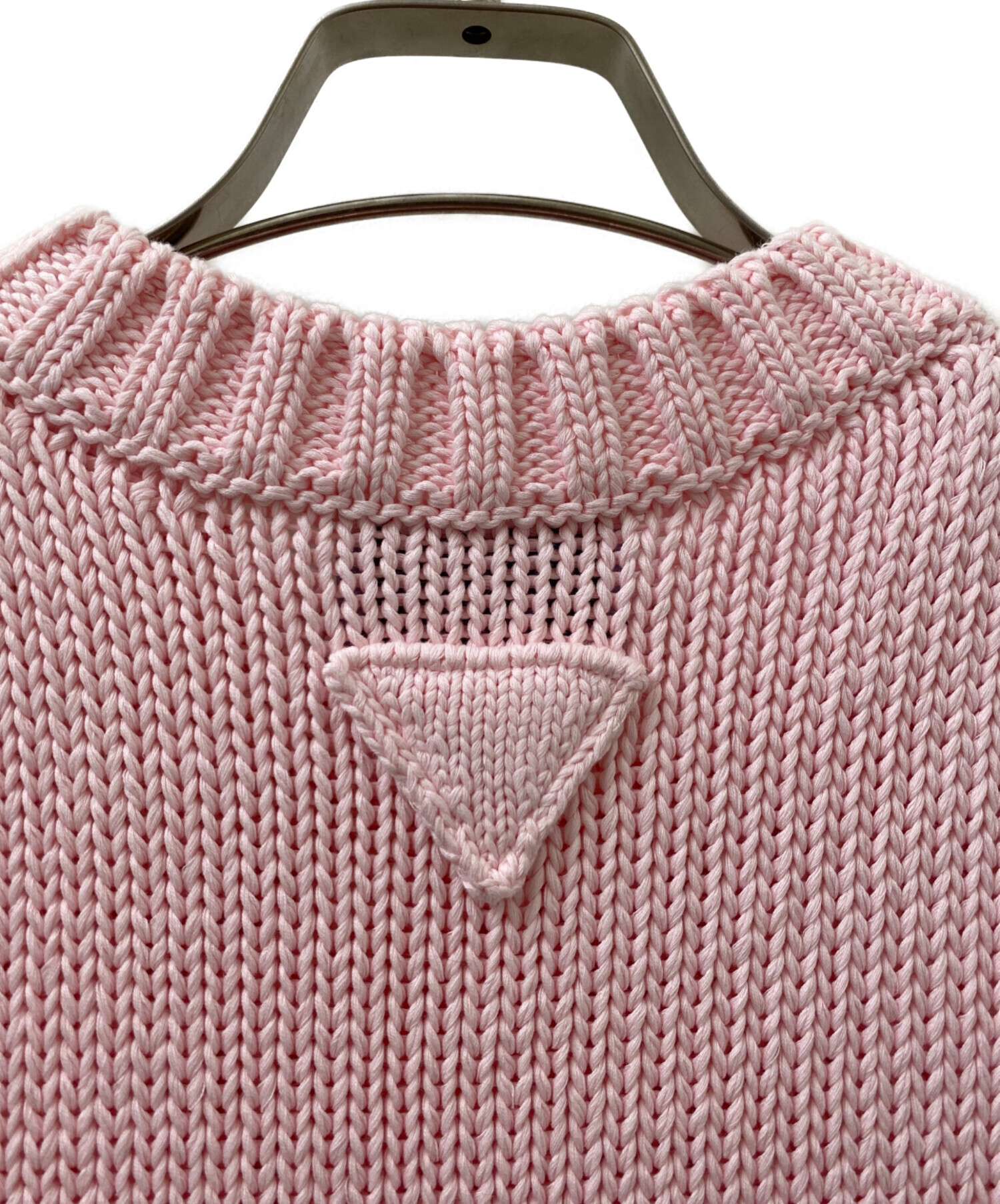 中古・古着通販】PRADA (プラダ) クロップド ケーブルニットベスト