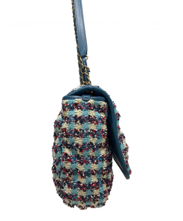 専用です☆シャネル♡ツイードショルダーバッグ 中古・古着通販】CHANEL (シャネル) ツイードシングルフラップダブル