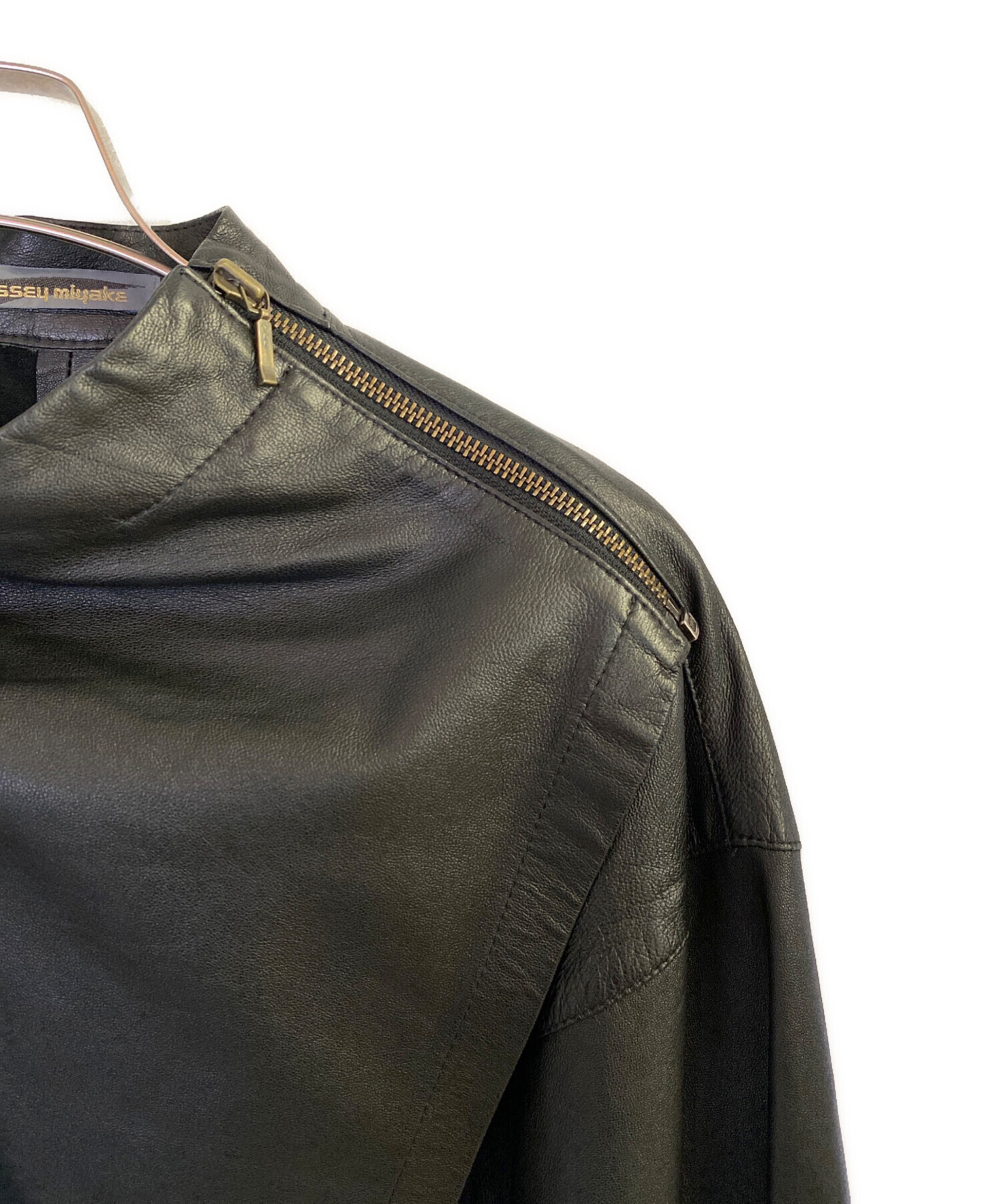 中古・古着通販】ISSEY MIYAKE (イッセイミヤケ) レザージャケット