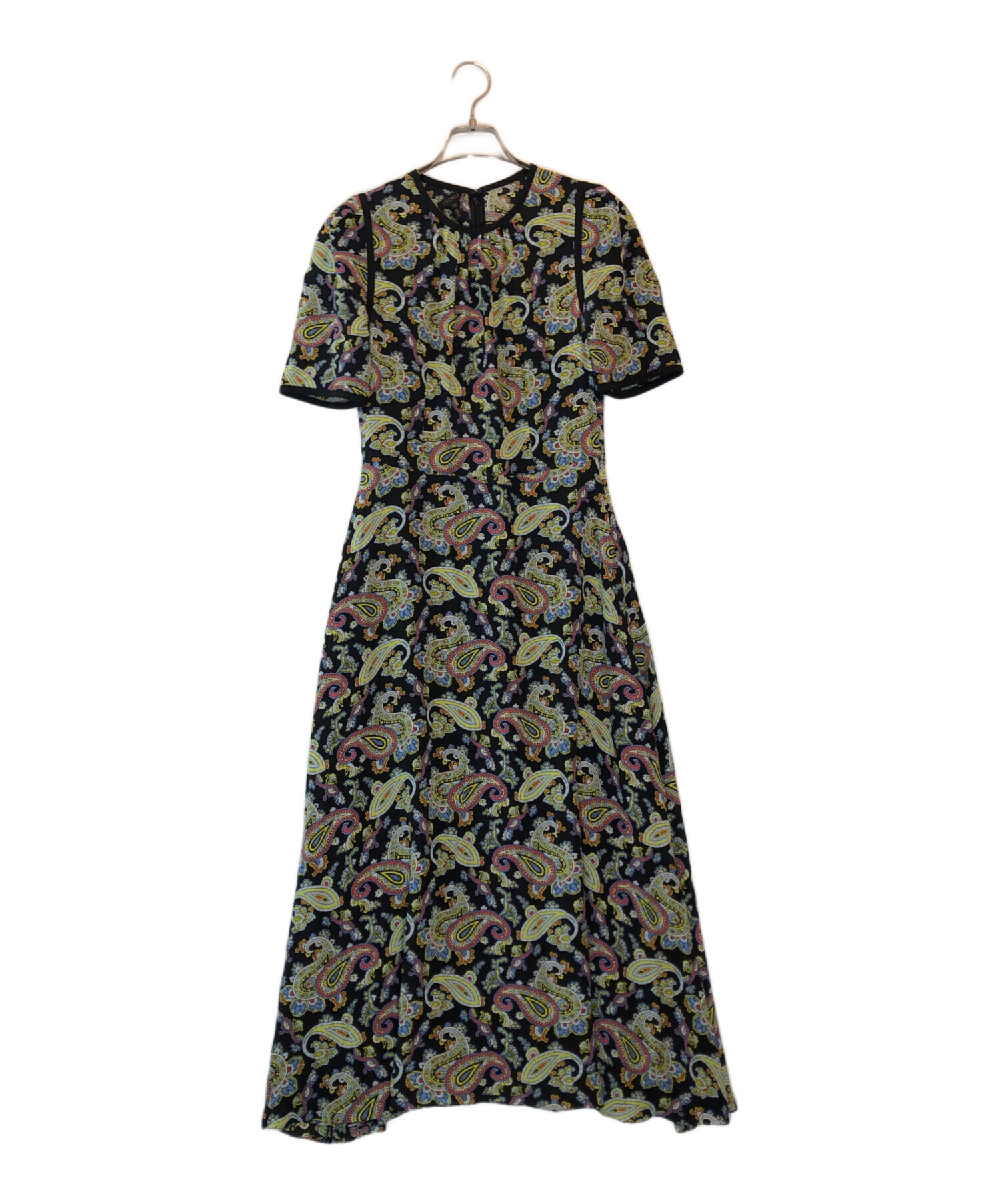 夏物値下　ESCADA エスカーダ　ワンピース 中古・古着通販】ESCADA (エスカーダ) ペイズリー柄シルクワンピース