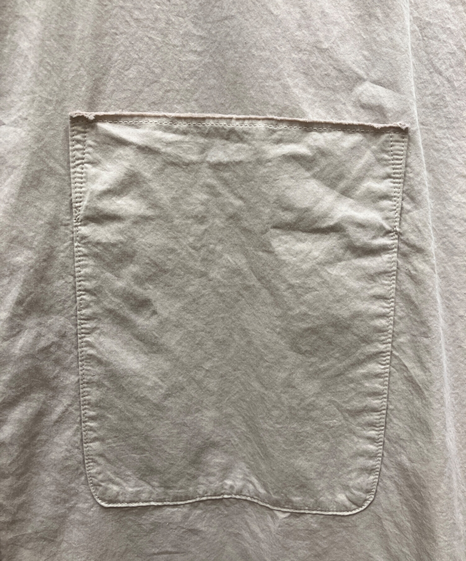 中古・古着通販】BRILL (ブリル) セイヒンゾメオーバーシャツ ベージュ