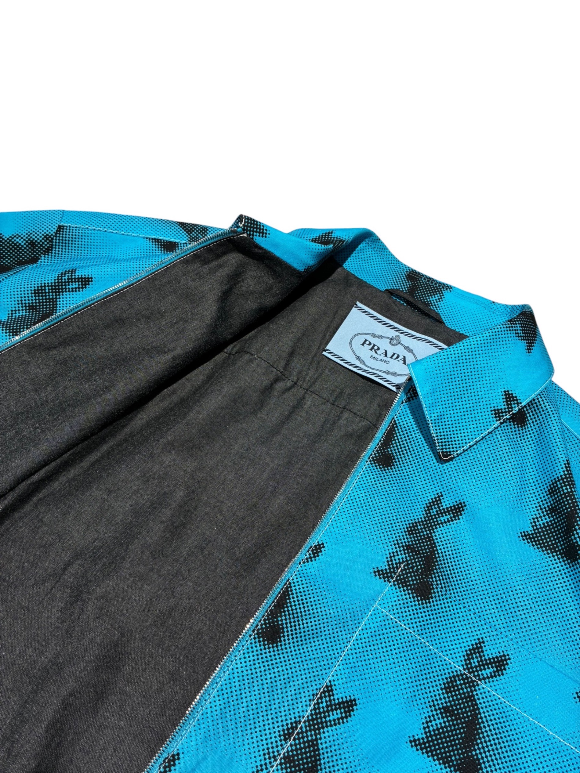 中古・古着通販】PRADA (プラダ) Bunny Zip-Up Shirt Blouson ブルー