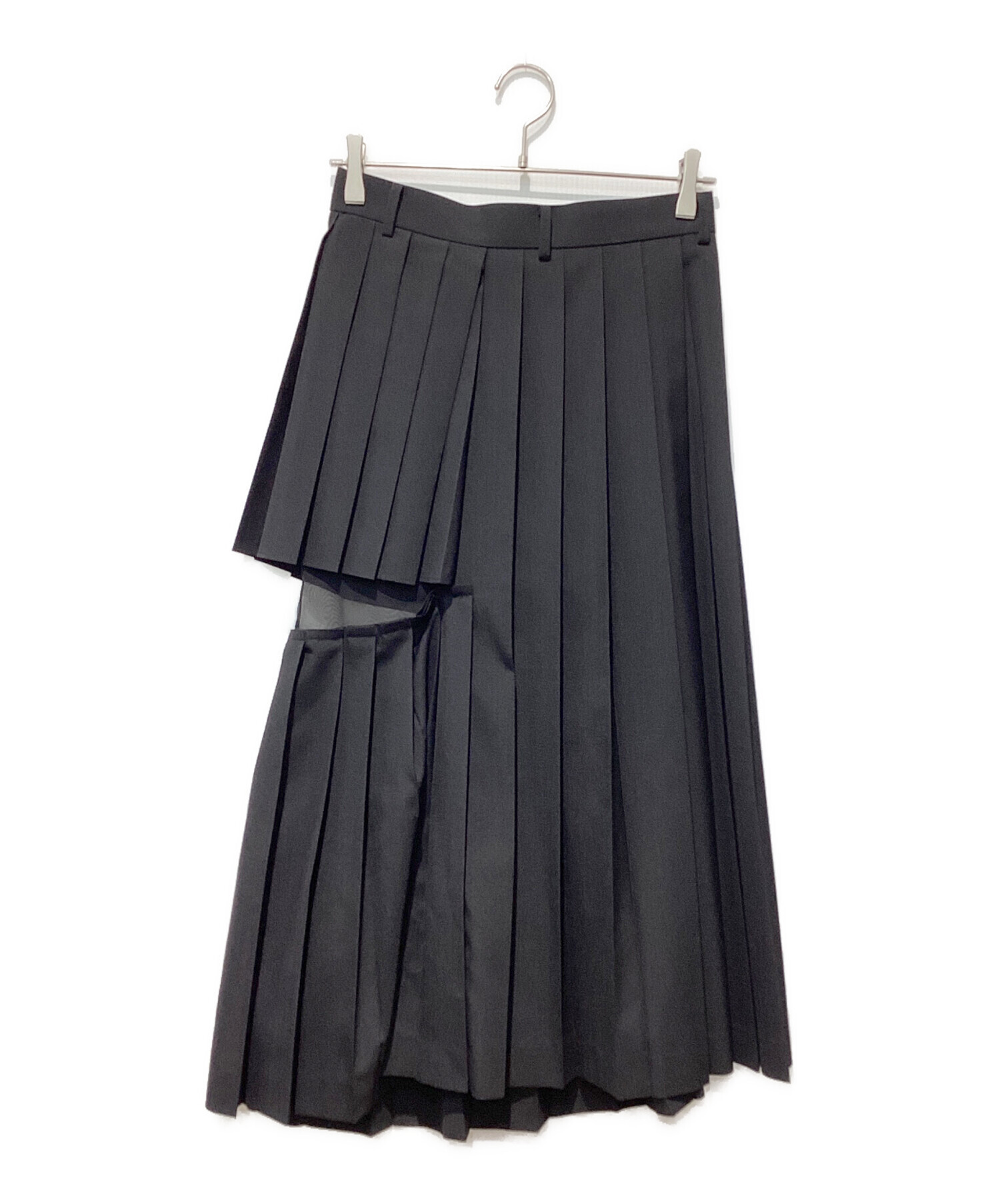 中古・古着通販】sacai (サカイ) SUITING×CHIFFON LAYERED PLEATS