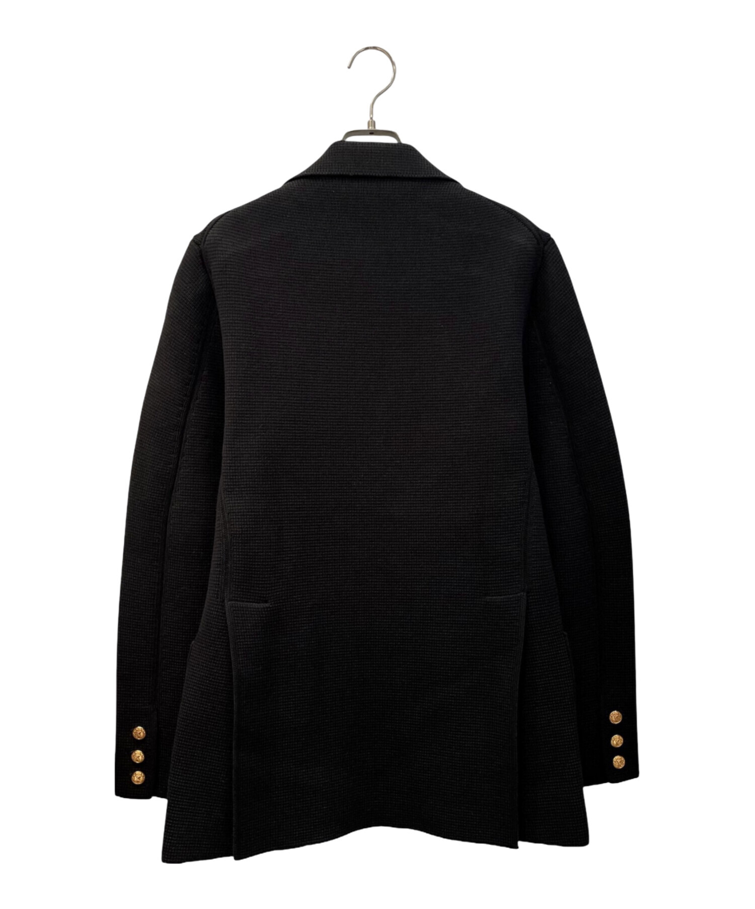 Louis Vuitton テーラードジャケット ブラック 中古・古着通販】LOUIS VUITTON (ルイ ヴィトン) 金釦テーラード