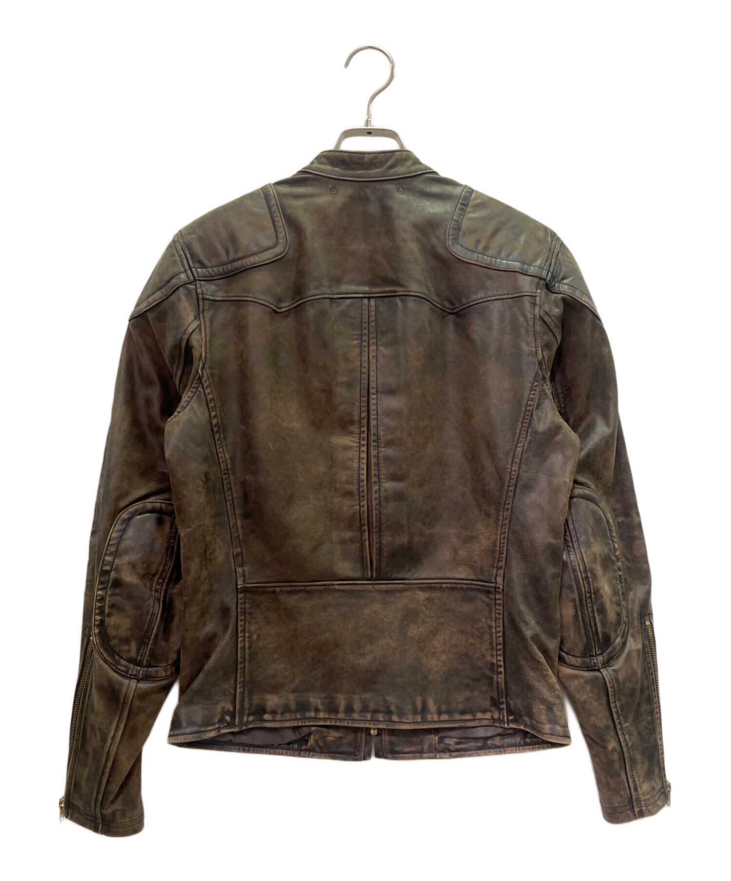 中古・古着通販】RRL (ダブルアールエル) スリムフィットレザーモト