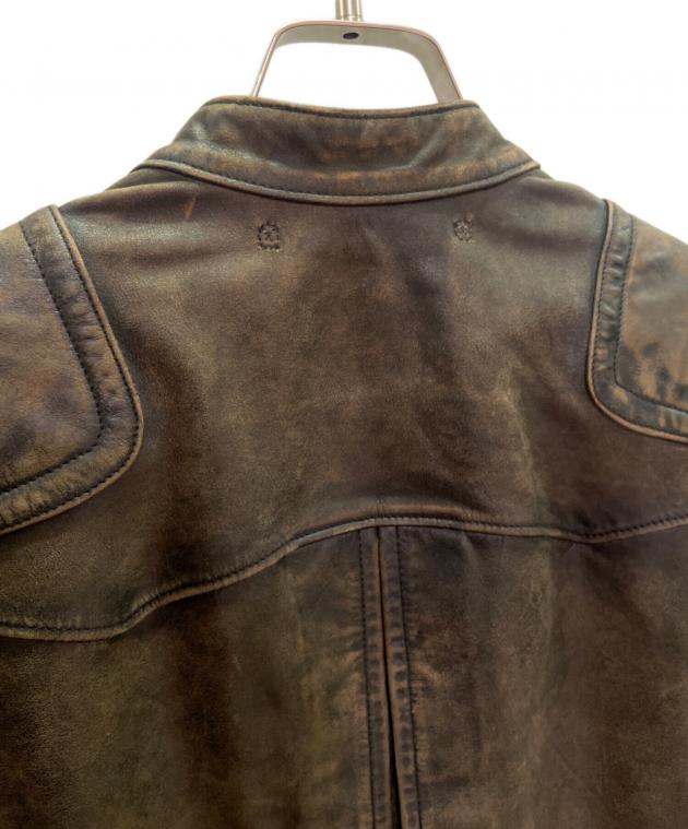 中古・古着通販】RRL (ダブルアールエル) スリムフィットレザーモト