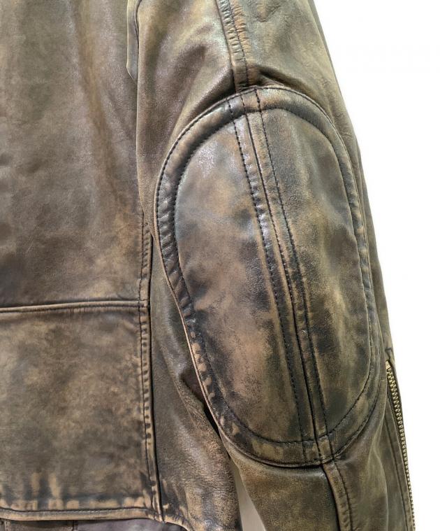 中古・古着通販】RRL (ダブルアールエル) スリムフィットレザーモト