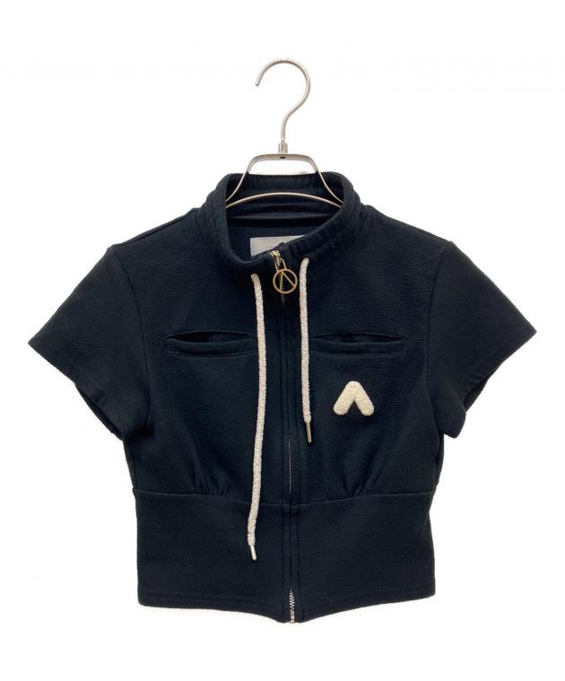 中古・古着通販】AND MARY (アンドマリー) Willow line tops ブラック 