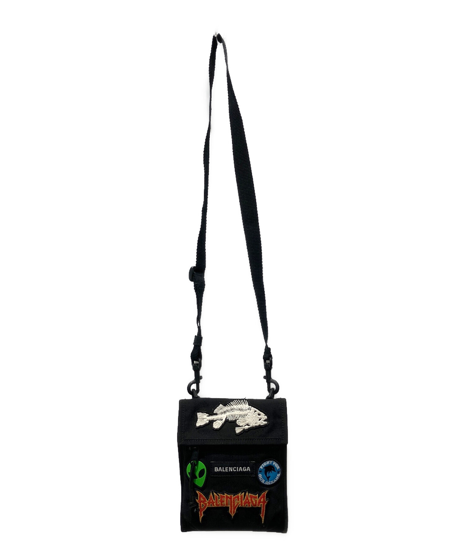 中古・古着通販】BALENCIAGA (バレンシアガ) EXPLORER Pouch ブラック