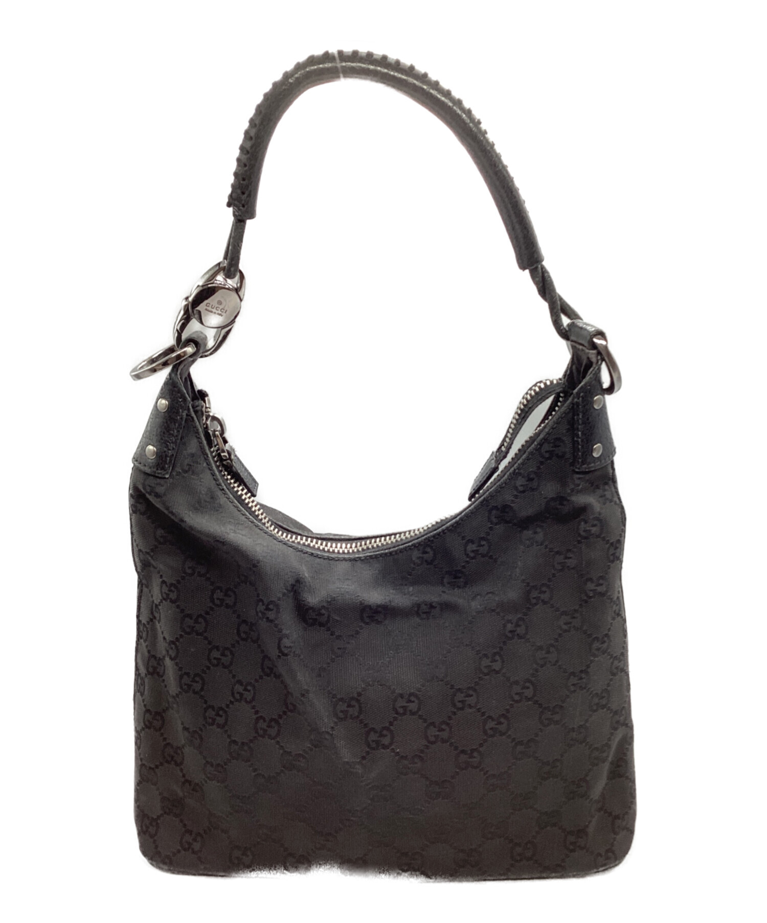中古・古着通販】GUCCI (グッチ) ハンドバッグ ブラック｜ブランド 