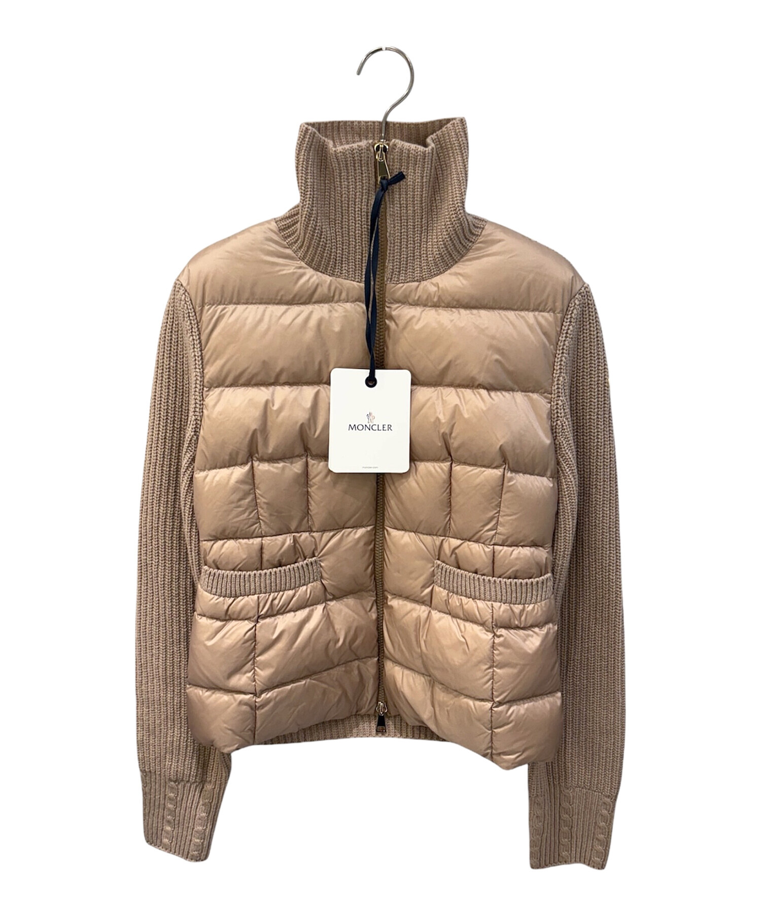 中古・古着通販】MONCLER (モンクレール) ニット切替ダウンジャケット