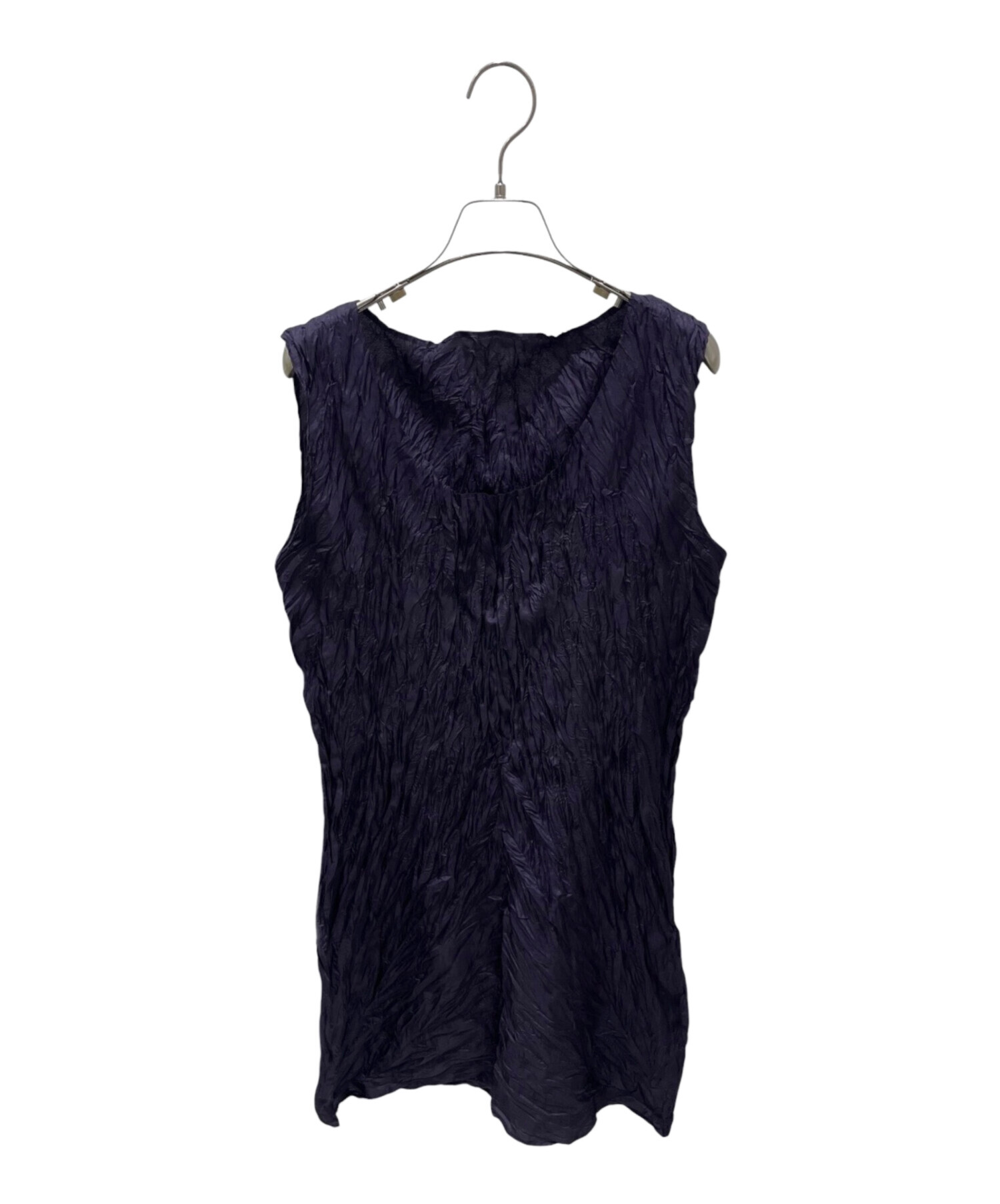 中古・古着通販】ISSEY MIYAKE (イッセイミヤケ) シワ加工ノースリーブ
