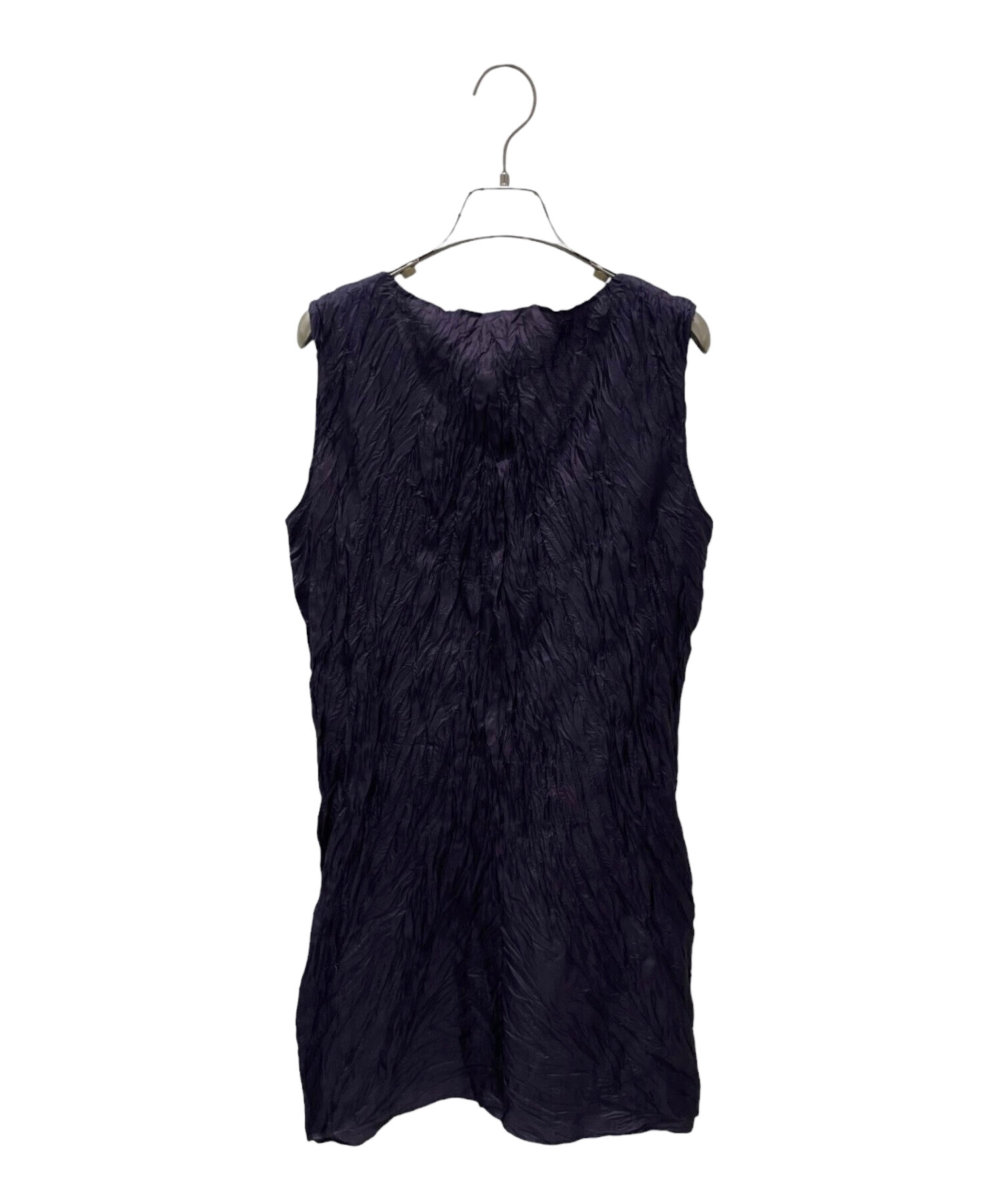 中古・古着通販】ISSEY MIYAKE (イッセイミヤケ) シワ加工ノースリーブ