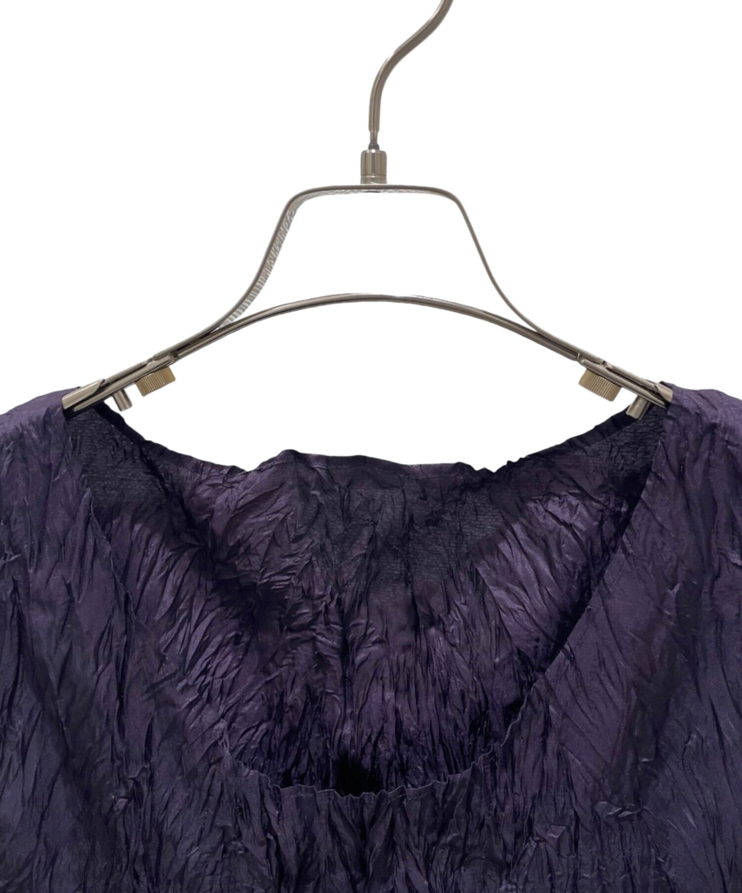 中古・古着通販】ISSEY MIYAKE (イッセイミヤケ) シワ加工ノースリーブ