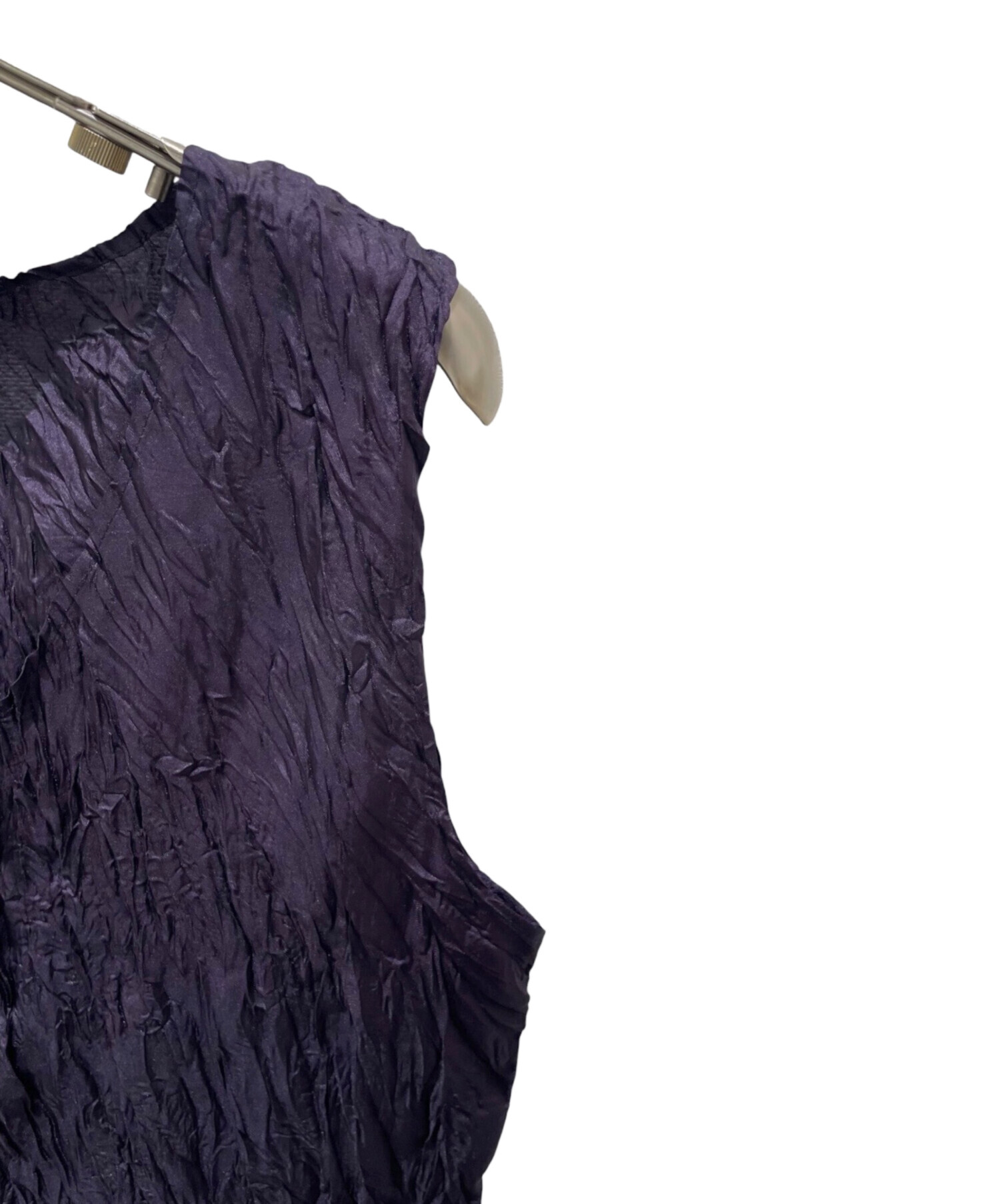 中古・古着通販】ISSEY MIYAKE (イッセイミヤケ) シワ加工ノースリーブ