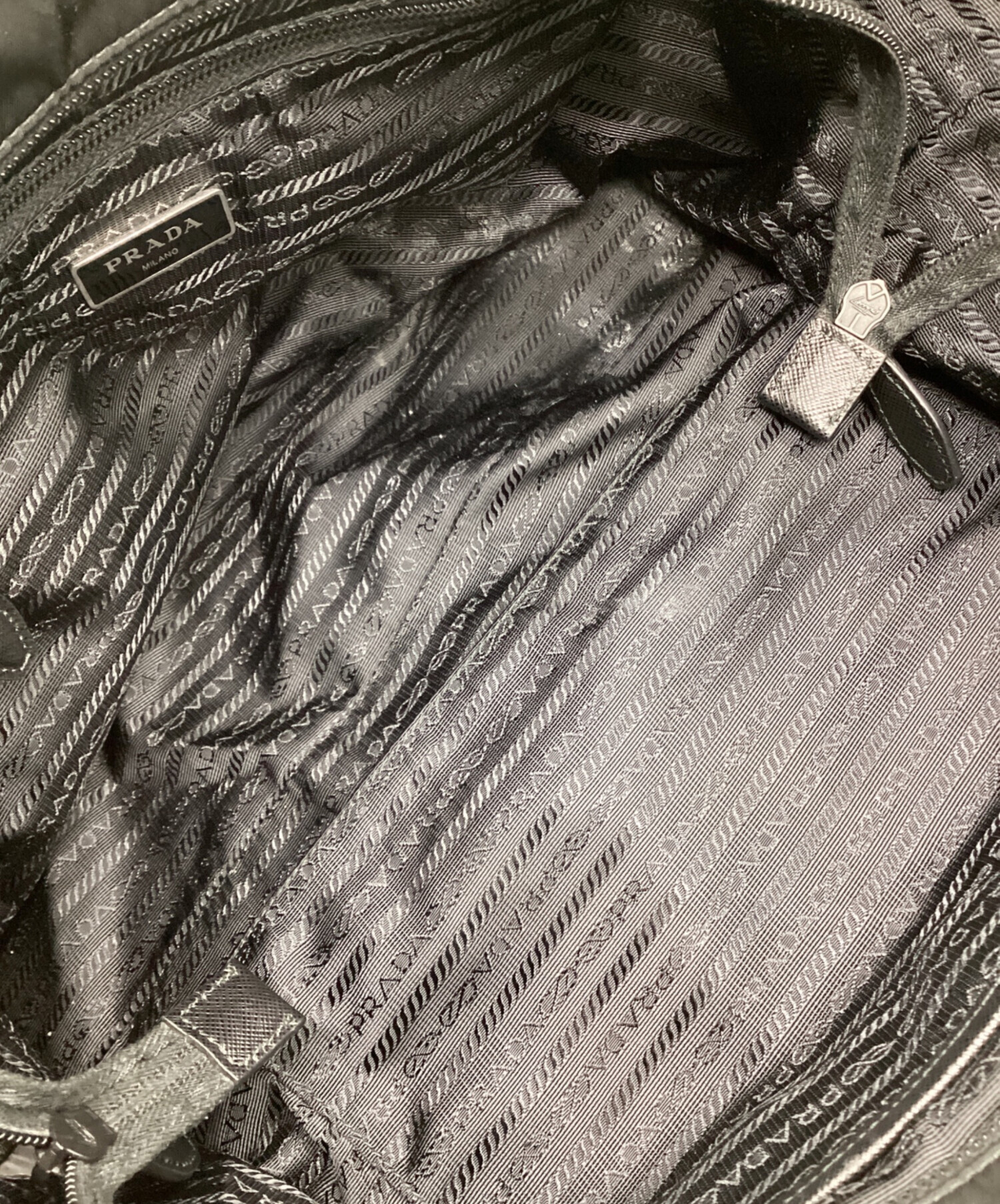 中古・古着通販】PRADA (プラダ) ナイロントートバッグ ブラック