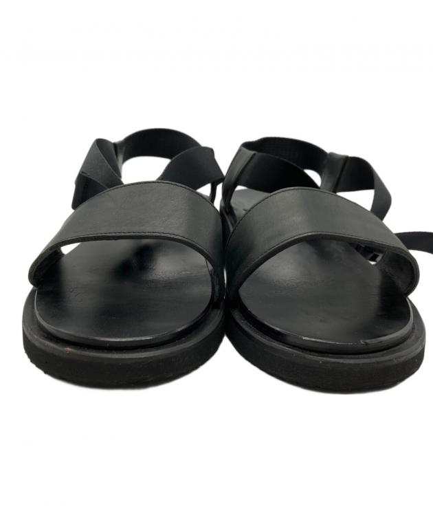 中古・古着通販】FOOTWORKS (フットワークス) レザーサンダル ブラック