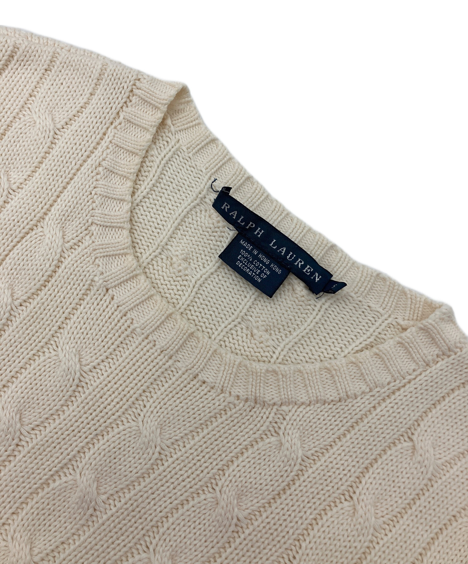 中古・古着通販】RALPH LAUREN (ラルフローレン) ケーブルニット