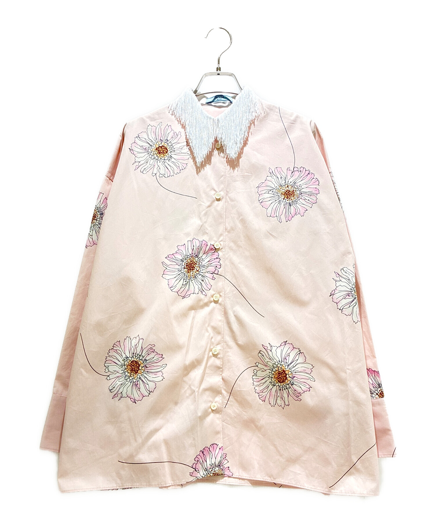 中古・古着通販】PRADA (プラダ) プリントポプリンオーバーサイズ 