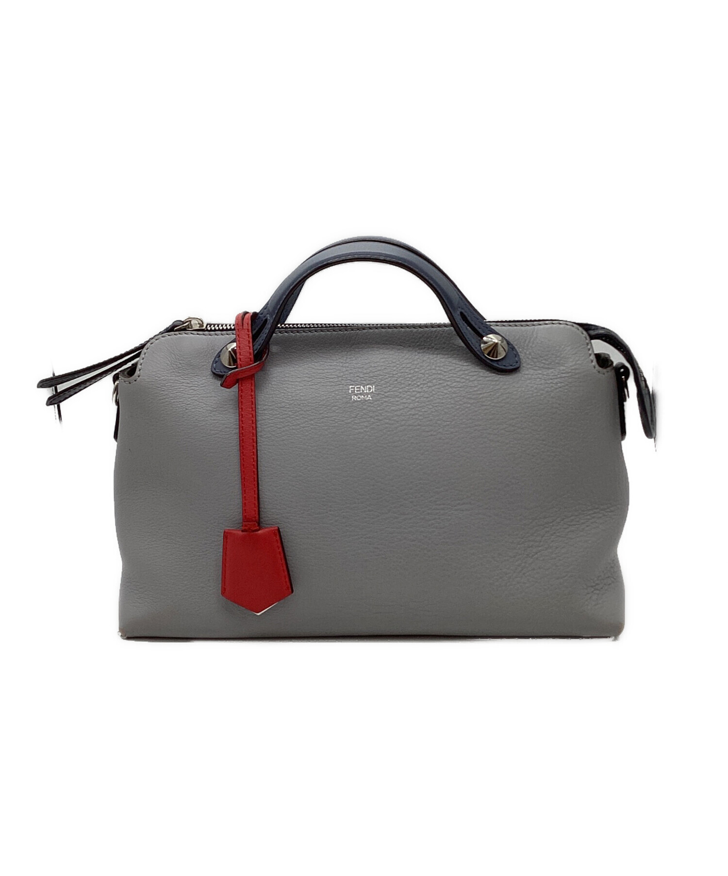 FENDI フェンディ　バイザウェイ 2WAYショルダーバッグ　バイカラーグレー 中古・古着通販】FENDI (フェンディ) バイザウェイ2WAYショルダー