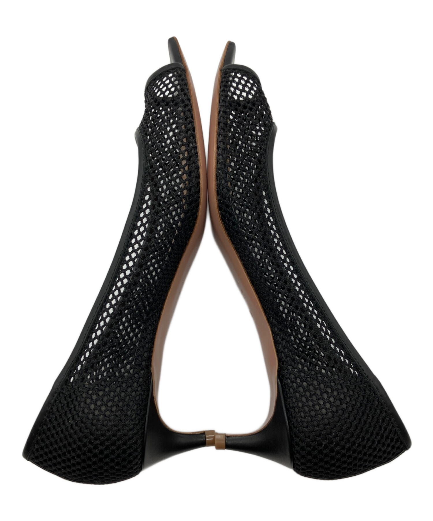 PELLICO ブラック メッシュパンプス 中古・古着通販】PELLICO (ペリーコ) メッシュパンプス ブラック