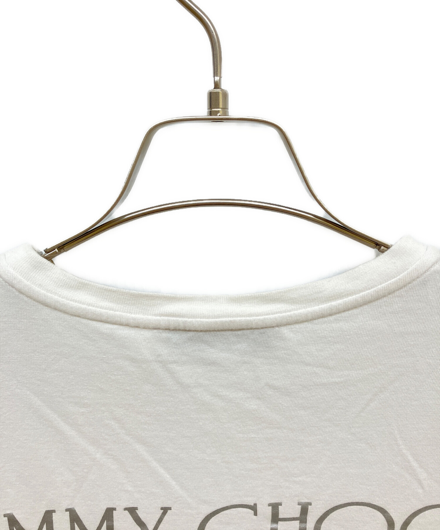 中古・古着通販】JIMMY CHOO (ジミーチュウ) ロゴTシャツ ホワイト
