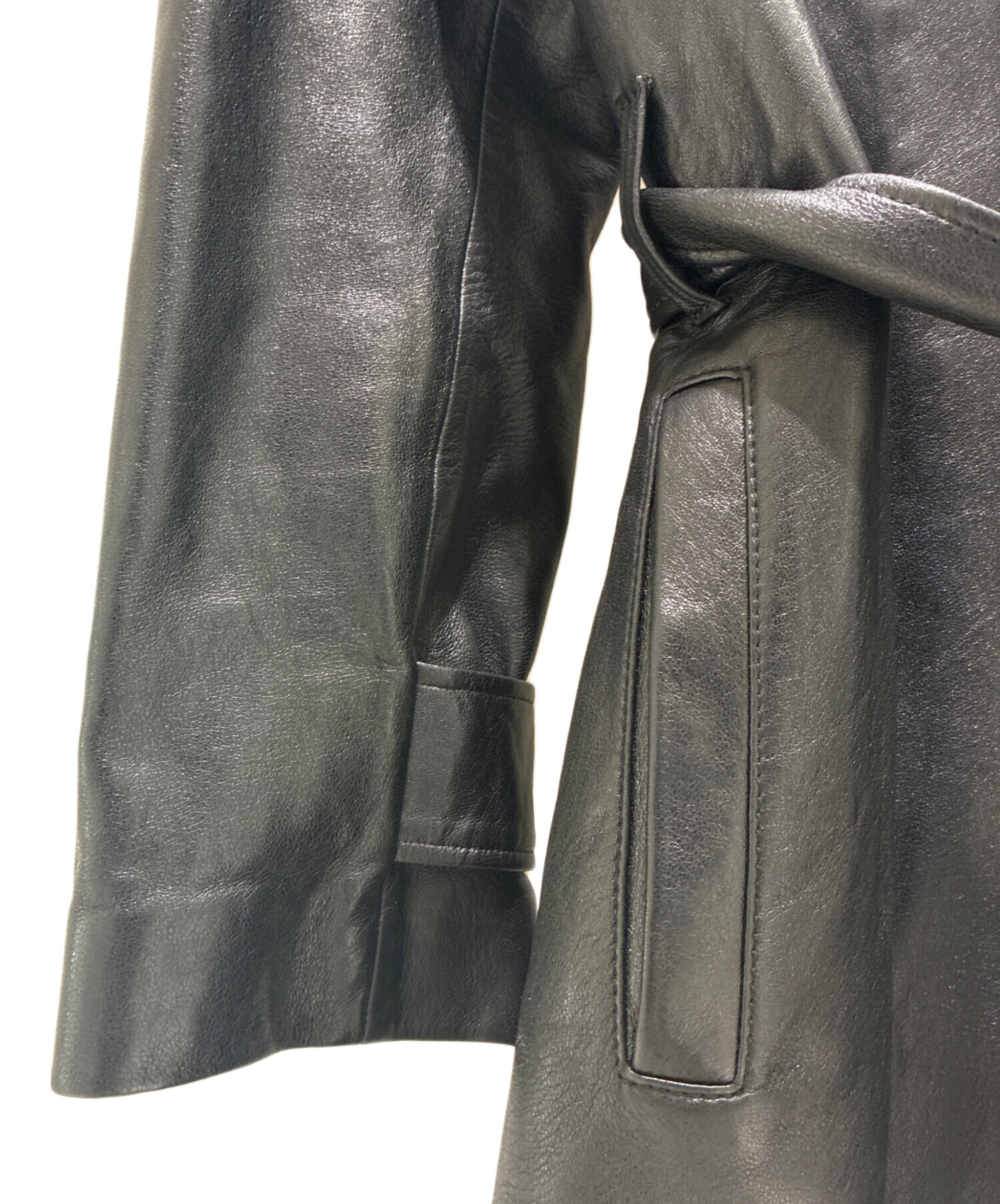 中古・古着通販】GUCCI (グッチ) Lamb Leather Trench Coat/ラムレザー
