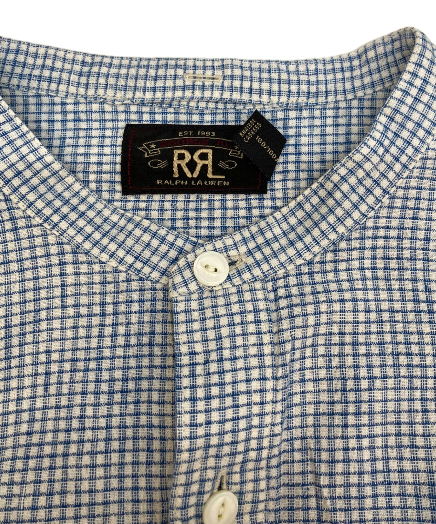 中古・古着通販】RRL (ダブルアールエル) コットンリネンチェック