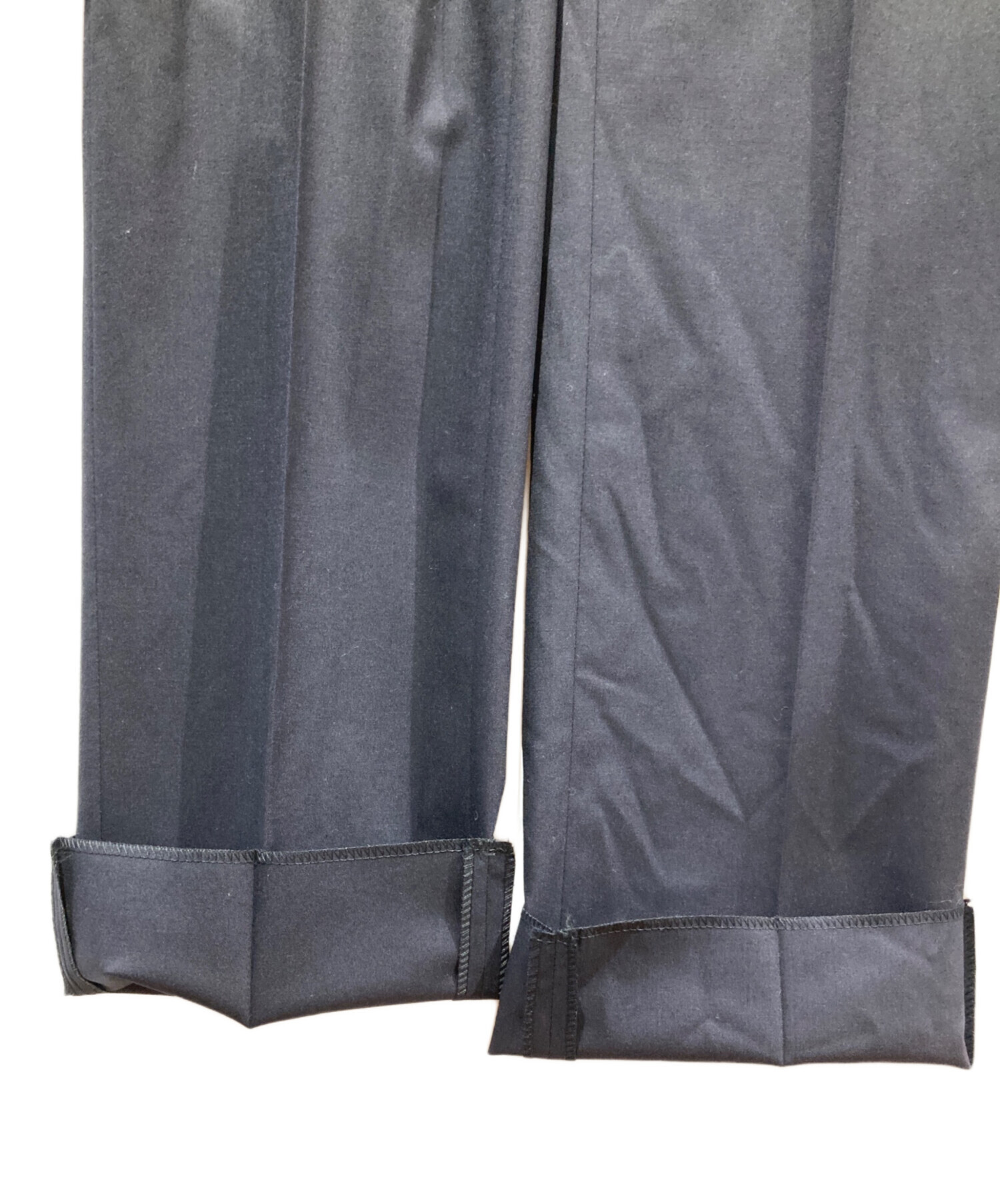中古・古着通販】GUCCI (グッチ) ウールスラックス ダークネイビー