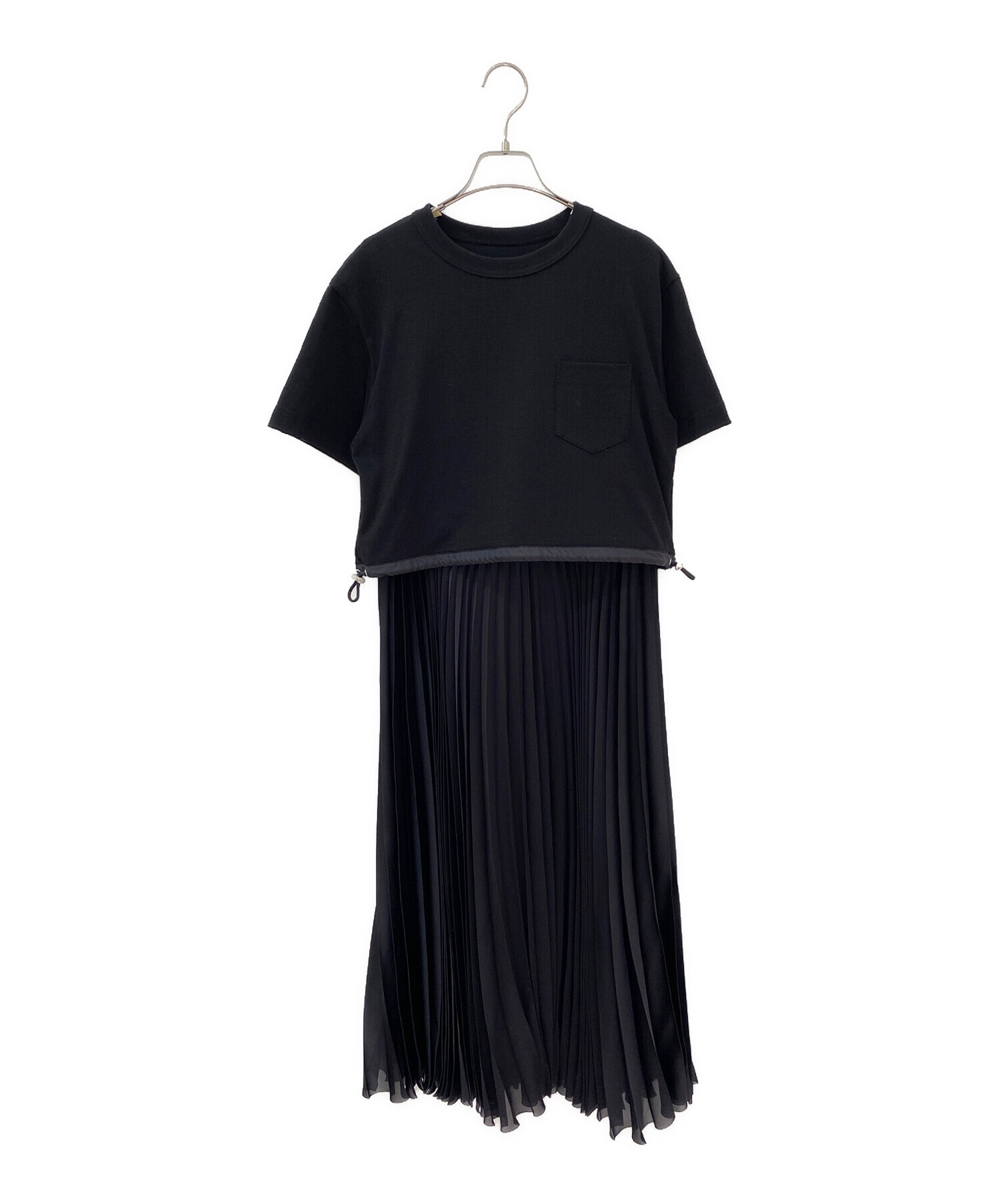 中古・古着通販】sacai (サカイ) Cotton Jersey x Satin Dress