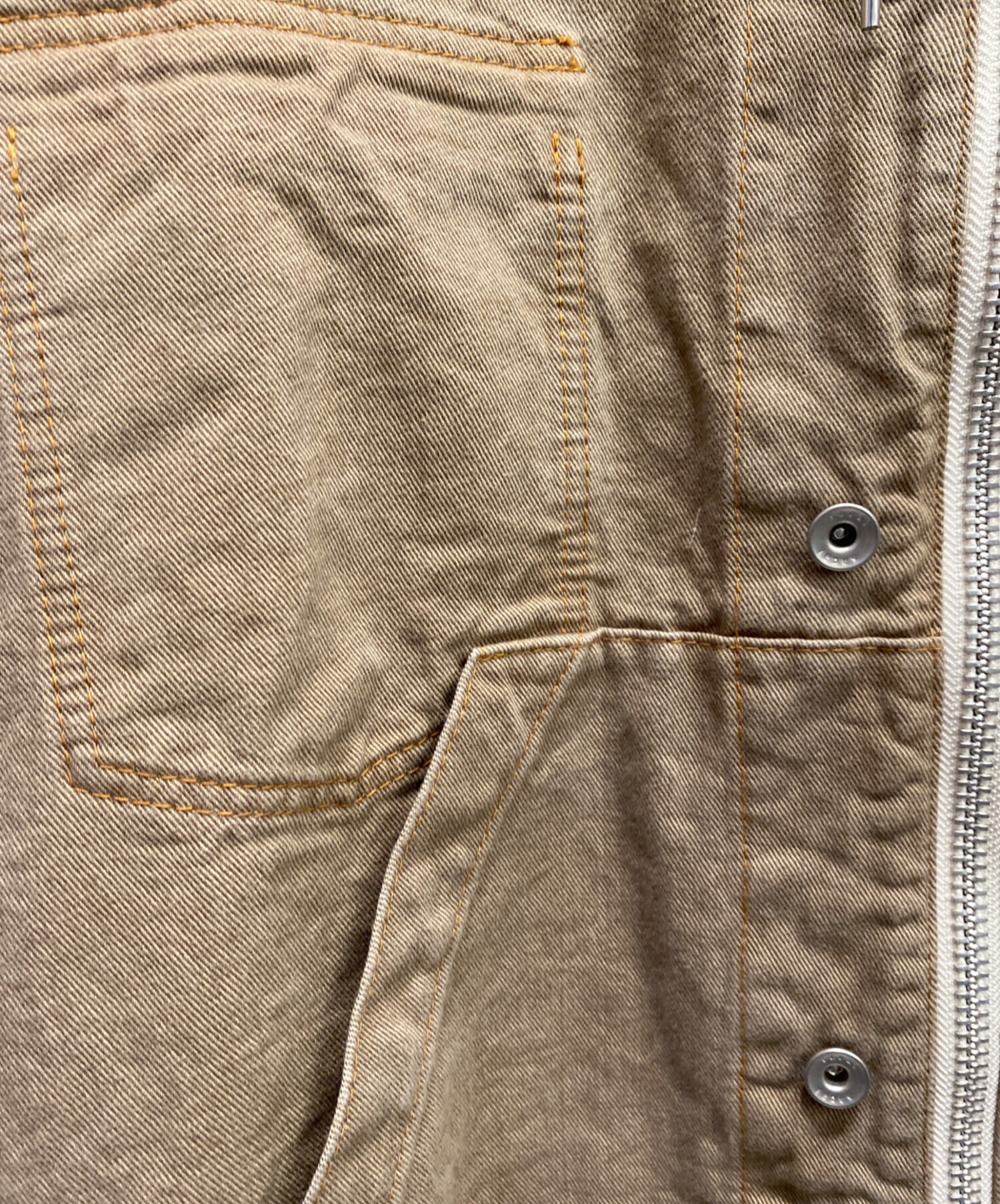 中古・古着通販】sacai (サカイ) Denim Hoodie ブラウン サイズ:2