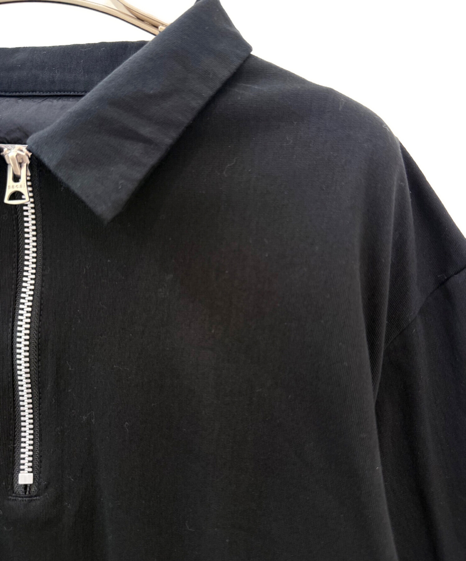 中古・古着通販】sacai (サカイ) Cotton Jersey Polo Shirt ブラック